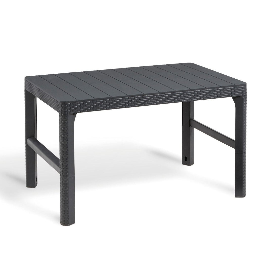 Keter Allibert Rattan Lyon, Graphite, Adjustable height, Durable Plastic