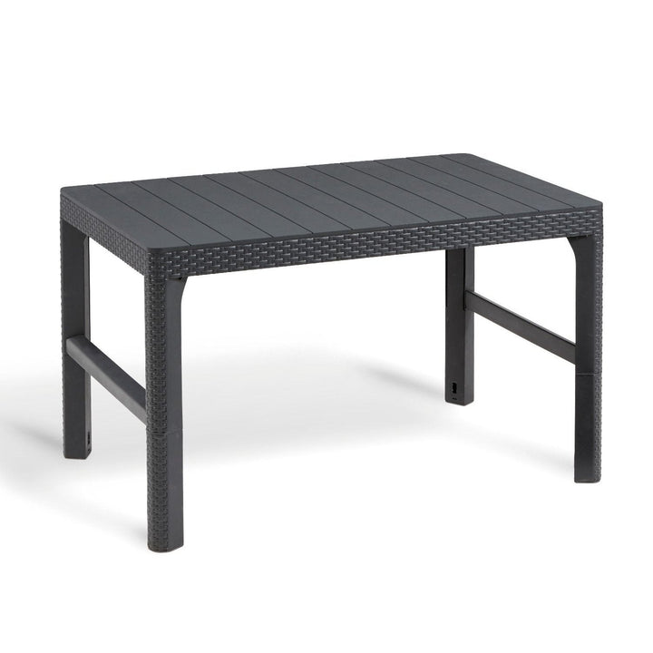 Keter Allibert Rattan Lyon, Graphite, Adjustable height, Durable Plastic