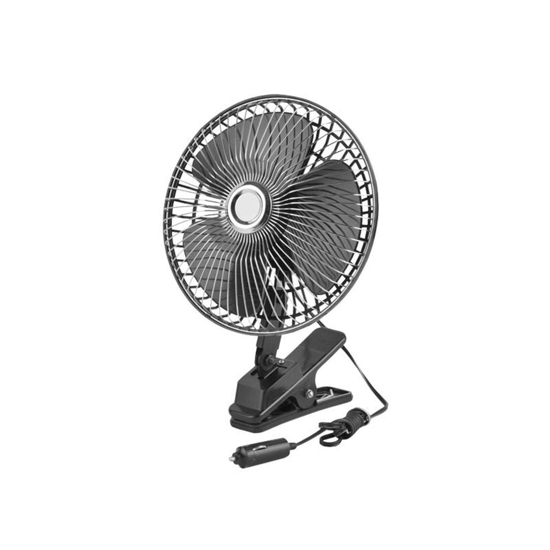 Adjustable Car Fan 6" 24V with Clip Mount Adjustable Oscillation