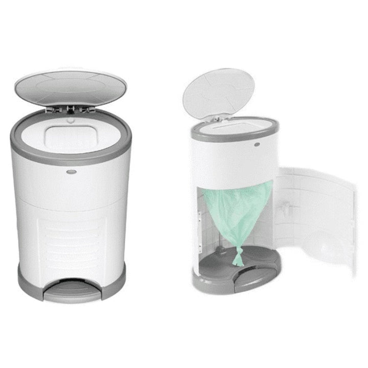 Korbell Nappy Disposal Bin System 16L Capacity Container Korbell 16L and refills + exchangeable foil insert for approx. 240 diapers in a set.