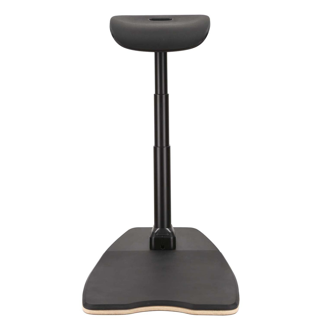 Maclean MC-872 Ergonomic Office Stool with Height Adjustment, Standing Stool, Back Support Arm Support for Healthy Back Straight Spine Ergonomic Office Work