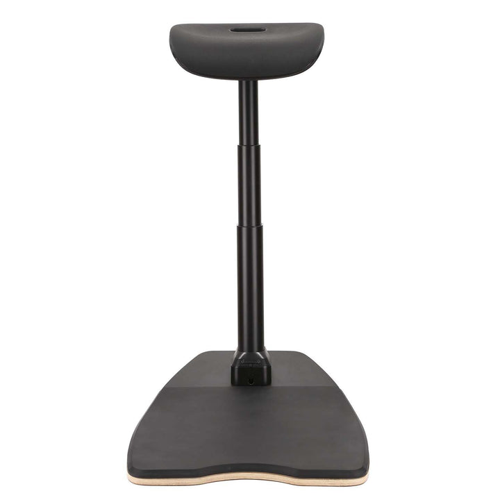 Maclean MC-872 Ergonomic Office Stool with Height Adjustment, Standing Stool, Back Support Arm Support for Healthy Back Straight Spine Ergonomic Office Work