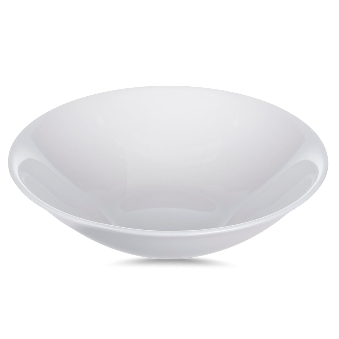 Luminarc White 16cm Salad Bowl 6.3" Tempered Glass Elegant Durable Hygienic