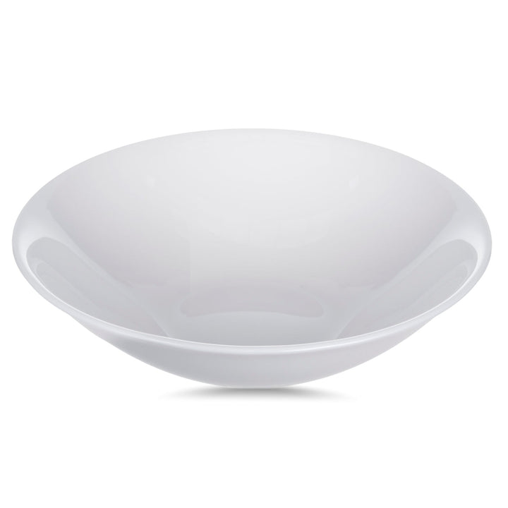 Luminarc White 16cm Salad Bowl 6.3" Tempered Glass Elegant Durable Hygienic