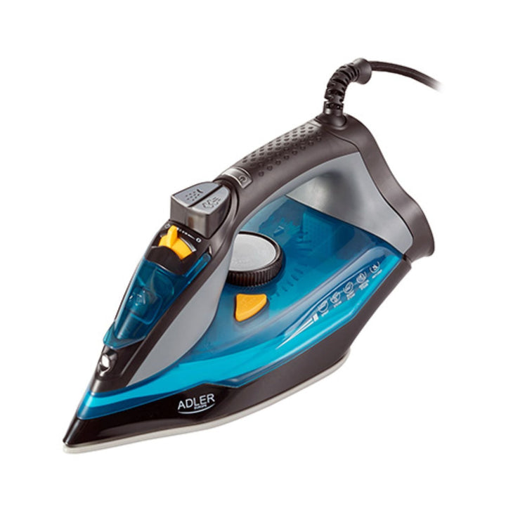 Steam Iron Ceramic Foot Dry Ironing 3000W 9in1 350ml Self-Cleaning 5 Functions