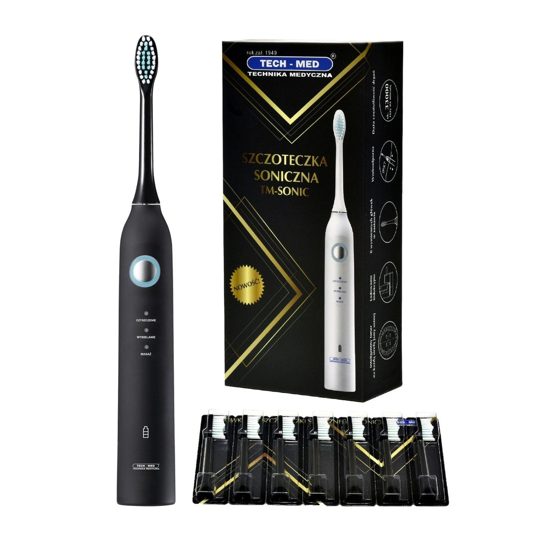 Tech-med sonic toothbrush 8 tips TM-Sonic