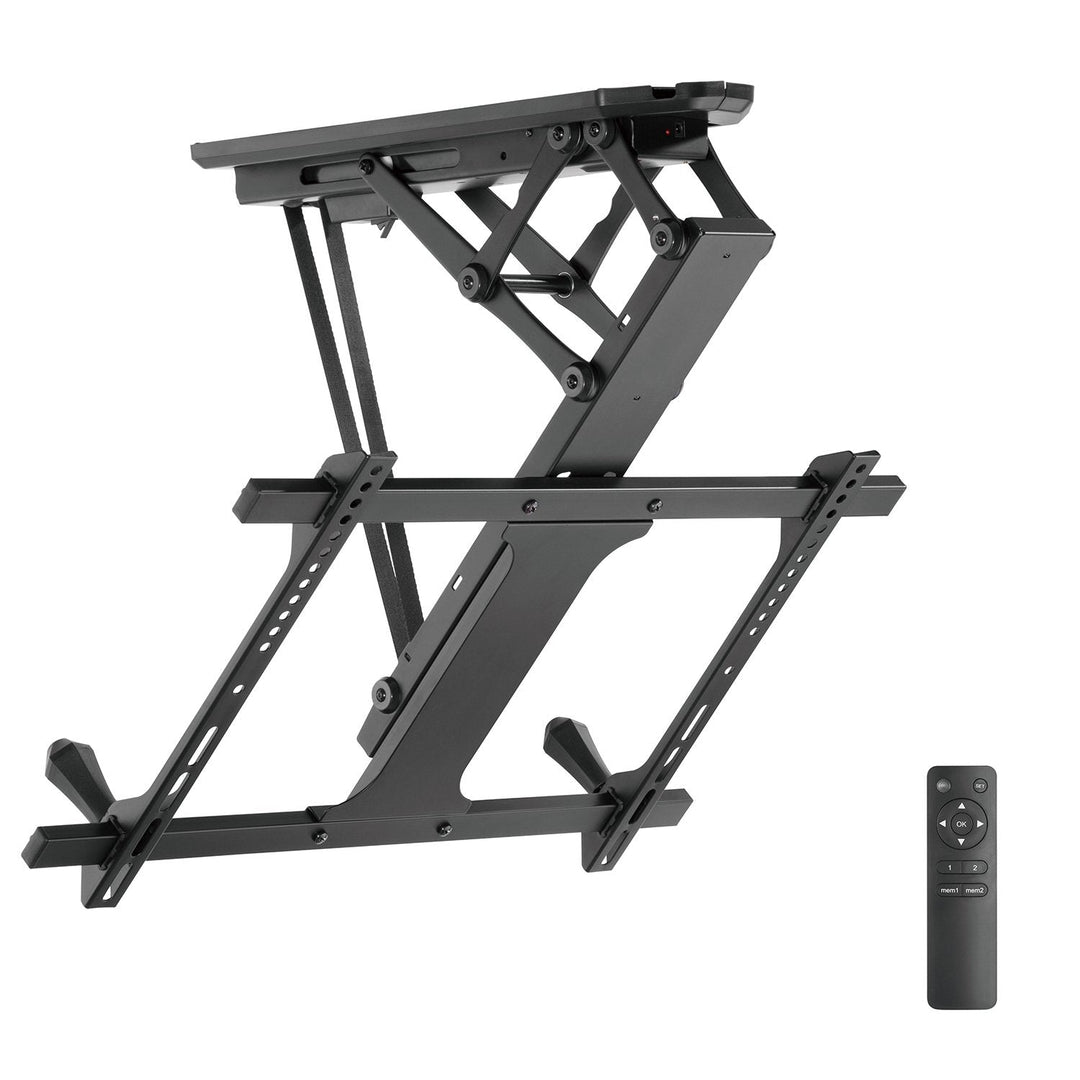 Maclean MC-880 Electric TV Bracket Holder Ceiling Mount 32" - 70" Remote Control VESA Universal 35kg