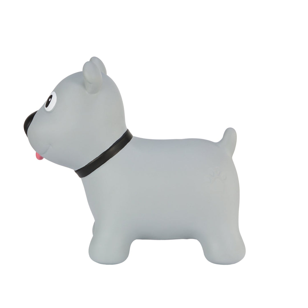 Tootina's gray dog - inflatable jumping toy for children