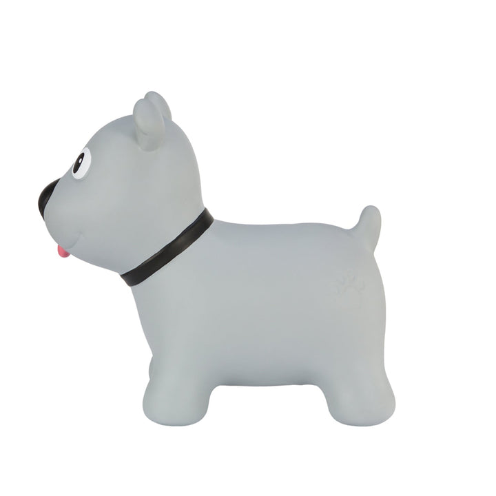 Tootina's gray dog - inflatable jumping toy for children