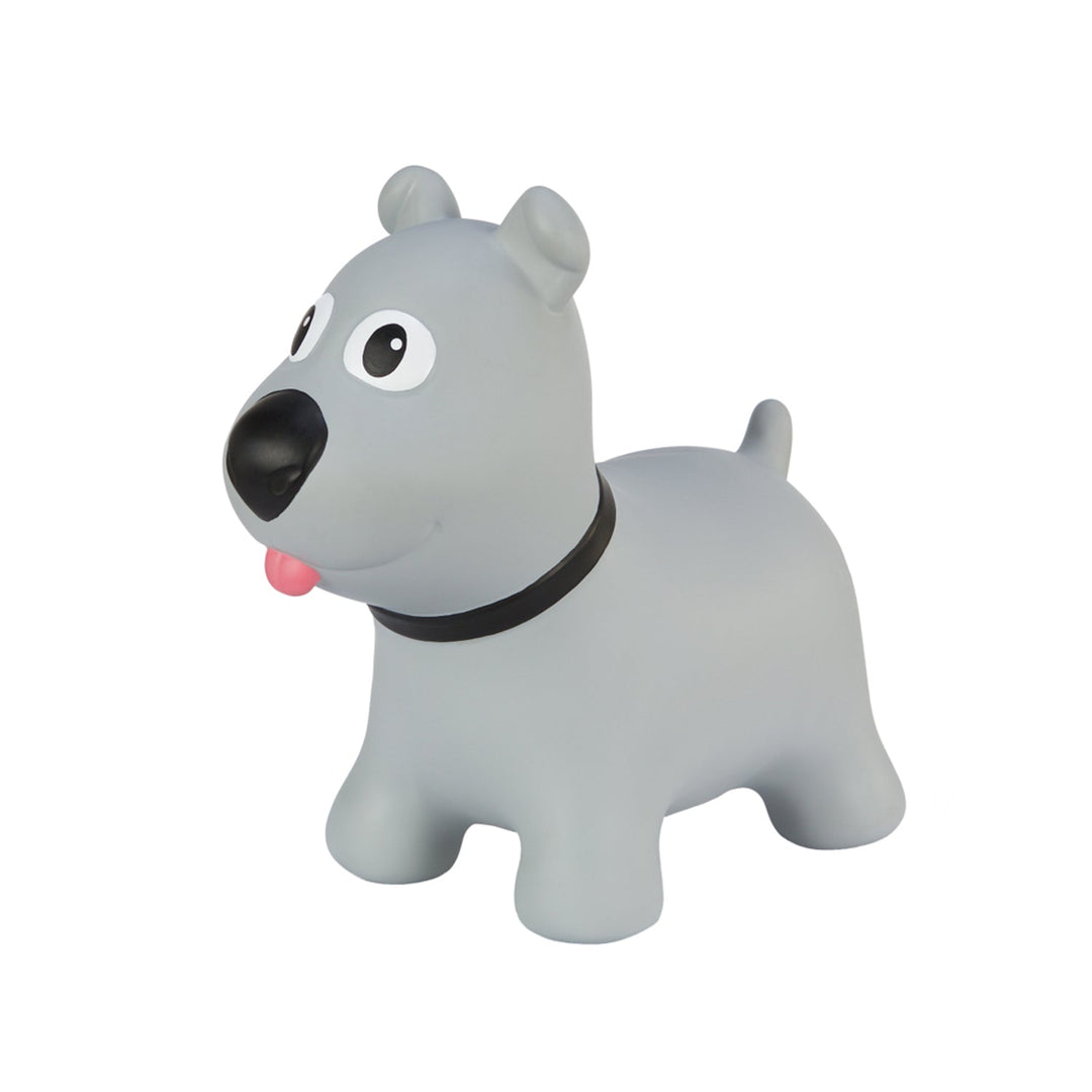 Tootina's gray dog - inflatable jumping toy for children