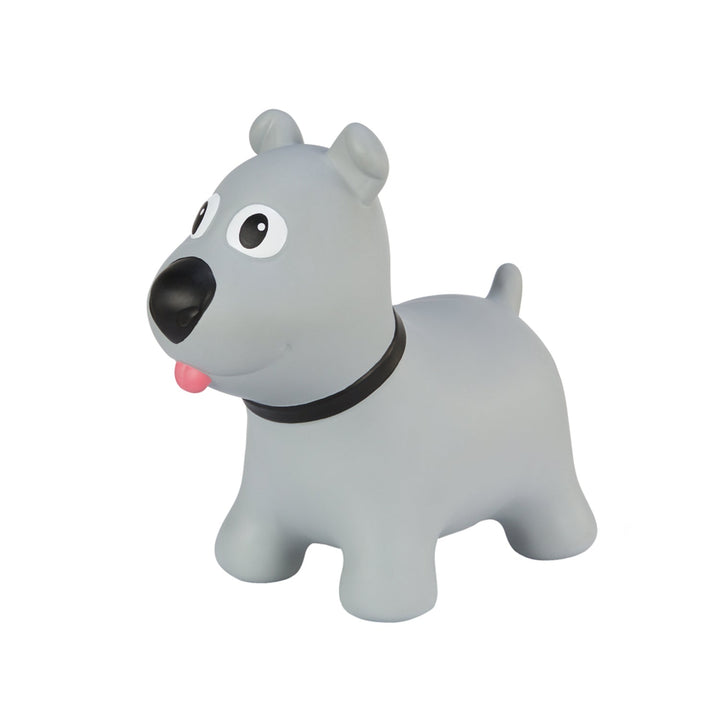 Tootina's gray dog - inflatable jumping toy for children