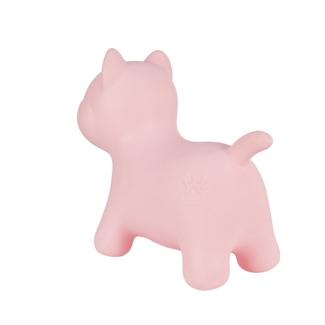 Hoppimals Pink Kitty Inflatable Rubber Space Hopper Bouncer for Kids