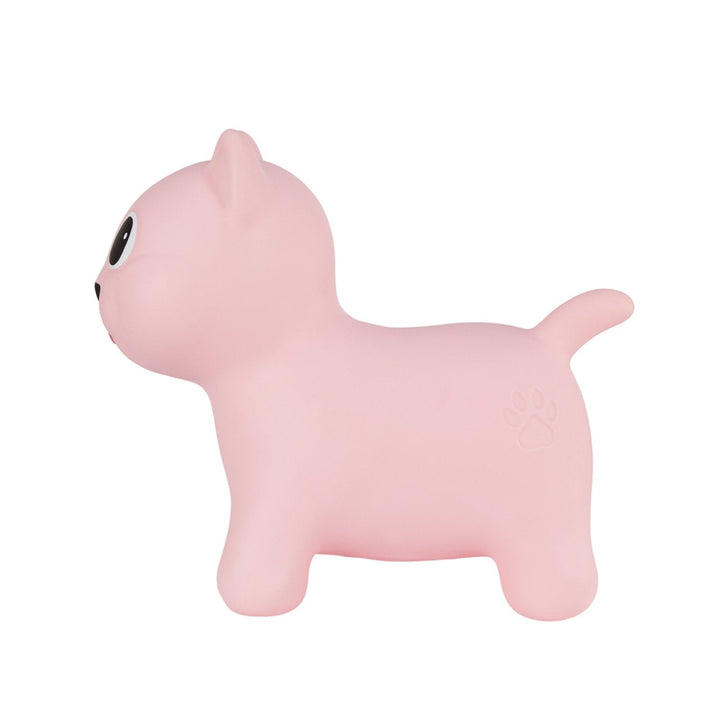 Hoppimals Pink Kitty Inflatable Rubber Space Hopper Bouncer for Kids