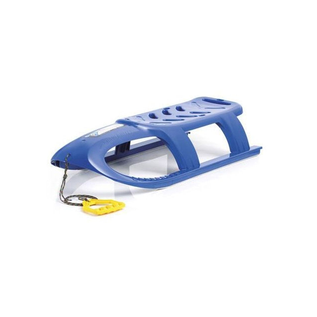 Prosperplast BULLET ISP-3005U Blue Plastic Sledge with Steel Skids, Anti-Slip Leg Rest, Light Design, Easy to Carry, up to 100kg!