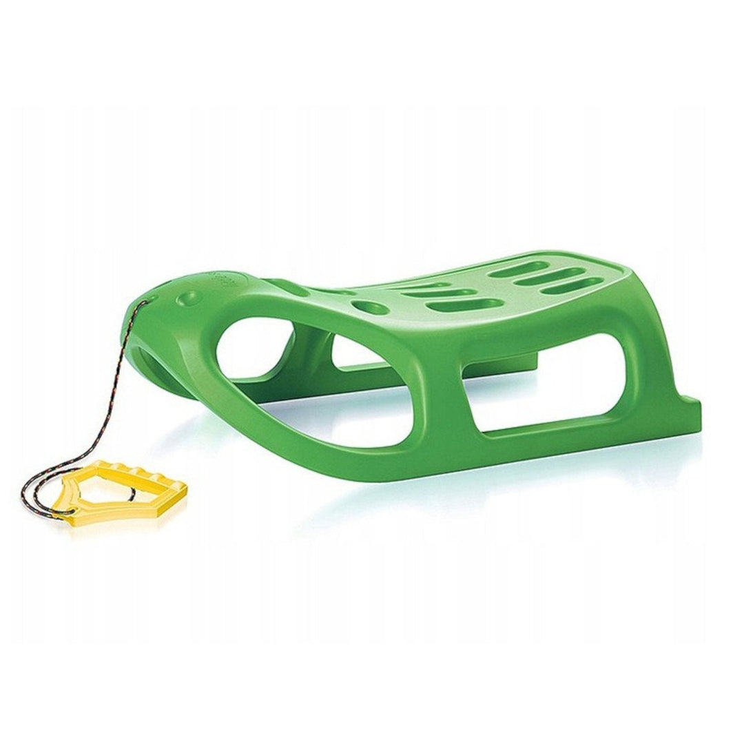 Strong and fast plastic sled Prosperplast Little Seal green
