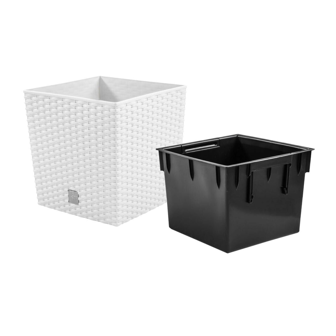 Flowerpot with a contribution Rato Low DRTS325L-S449 - in white