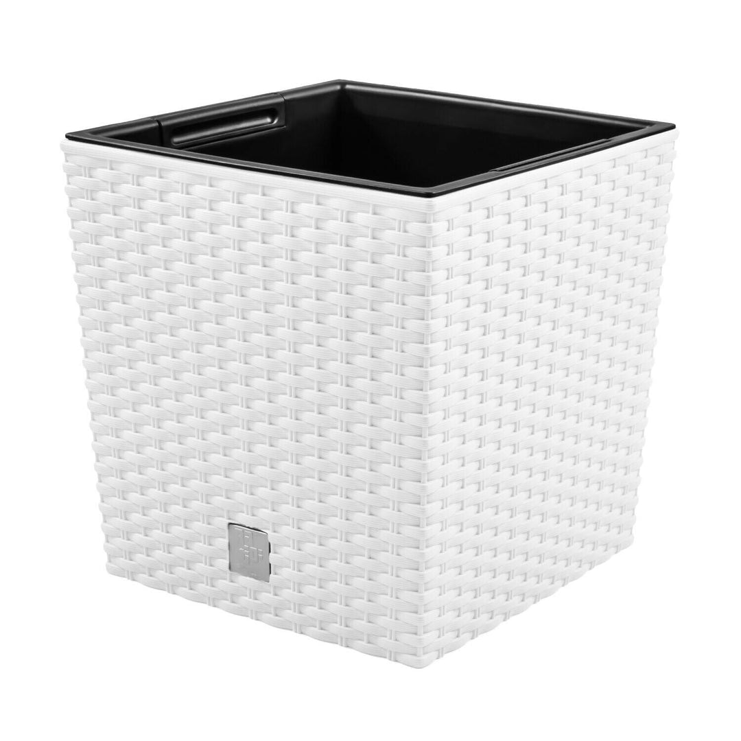 Flowerpot with a contribution Rato Low DRTS325L-S449 - in white