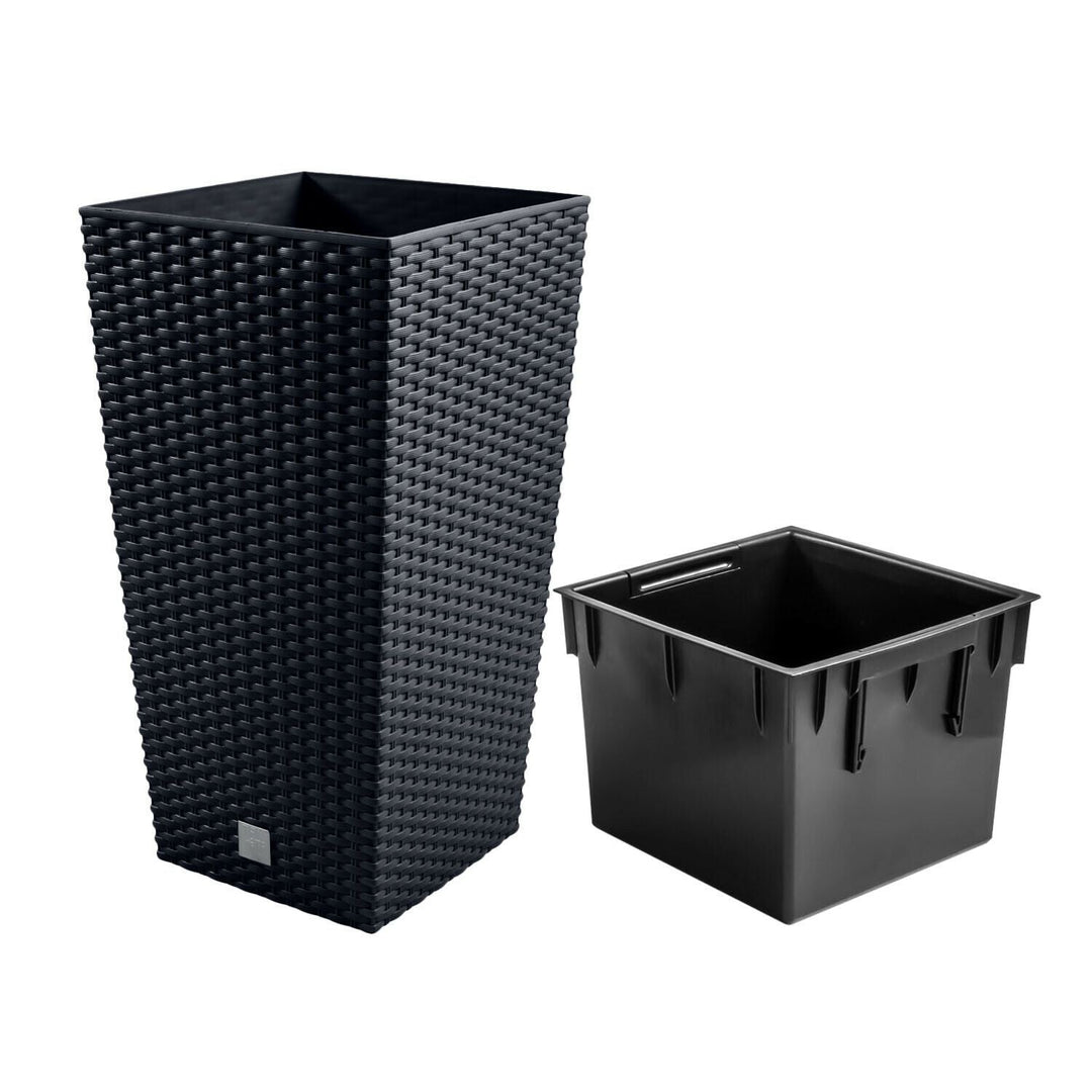 Flowerpot with insert Rato Square DRTS265-S433 - anthracite