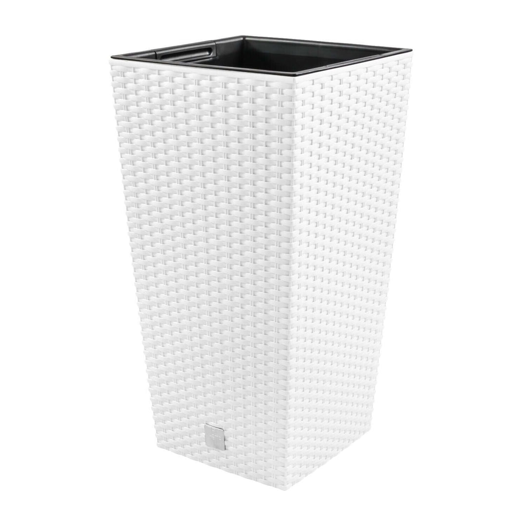 Flower pot with a contribution Rato Square DRTS265-S449 - white