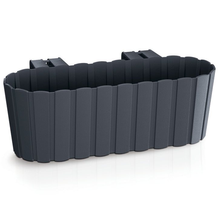 Boardee Hook DDECZ400-S433 flowerpot with hooks - anthracite made of small boards