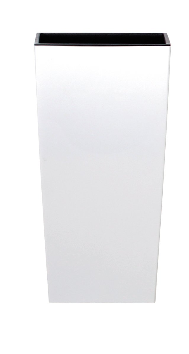 Flower pot with an insert Urbi Square DURS200-S449 - white