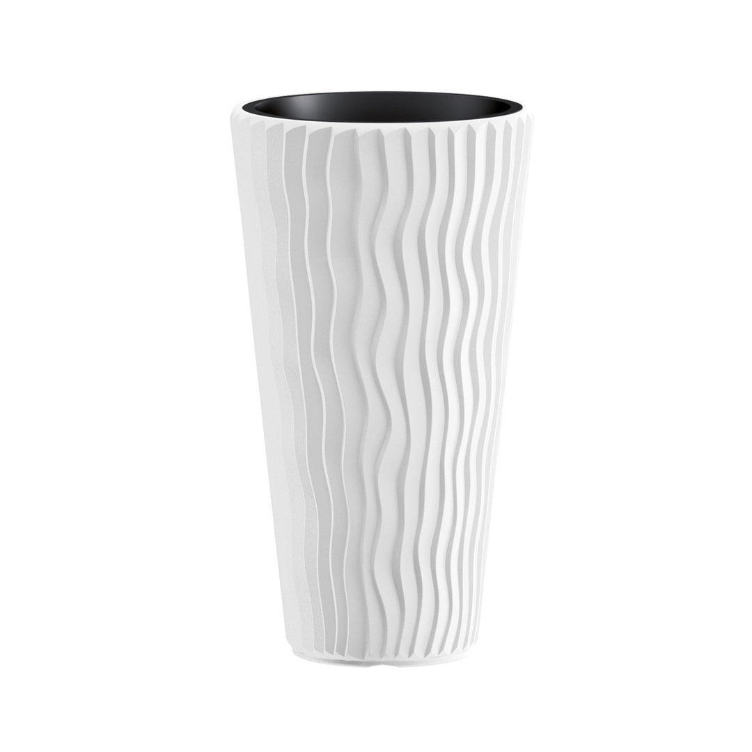 Flowerpot with insert Sandy Slim DPSP400-S449 - white