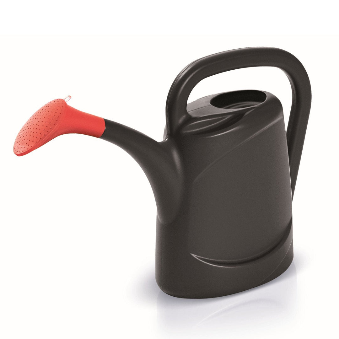 Prosperplast Agri 10L Black Plastic Watering Can for Outdoor Use