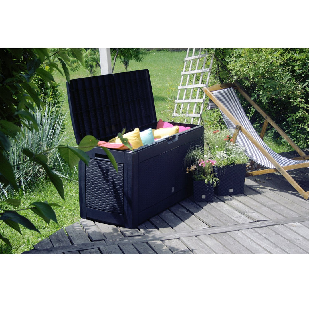 Boxe Matuba 310L MBM310 garden box, anthracite colour, garden storage box