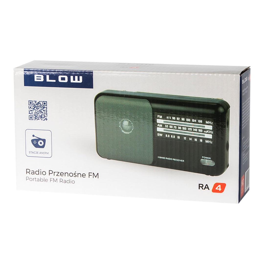 Portable analog radio AM / FM RA4 Blow 2x R20 battery
