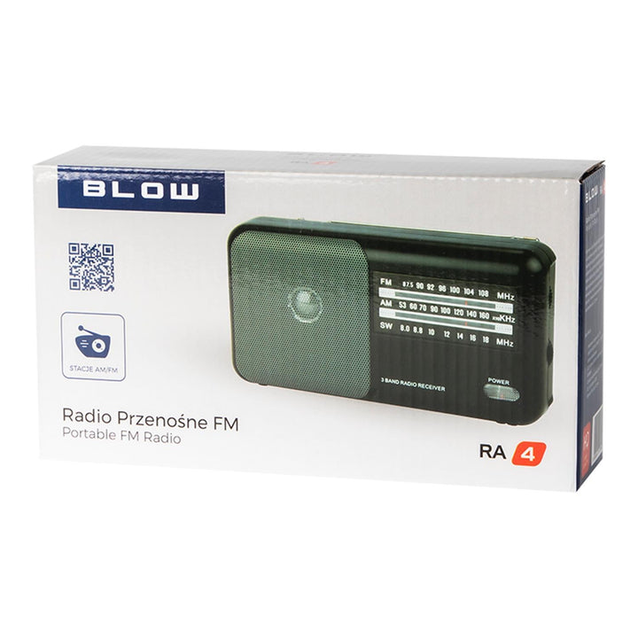 Portable analog radio AM / FM RA4 Blow 2x R20 battery