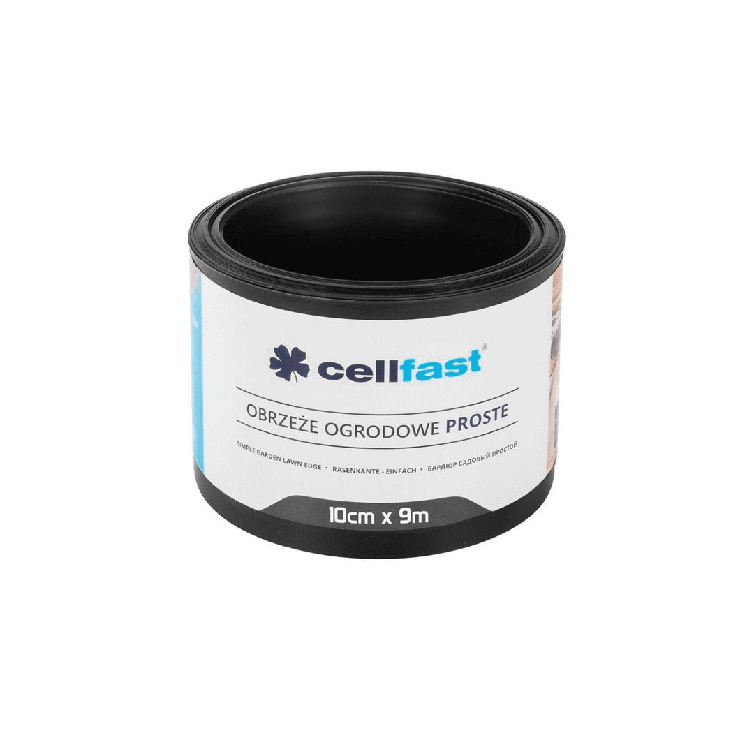 Straight garden edge 10cm x 9m Cellfast black