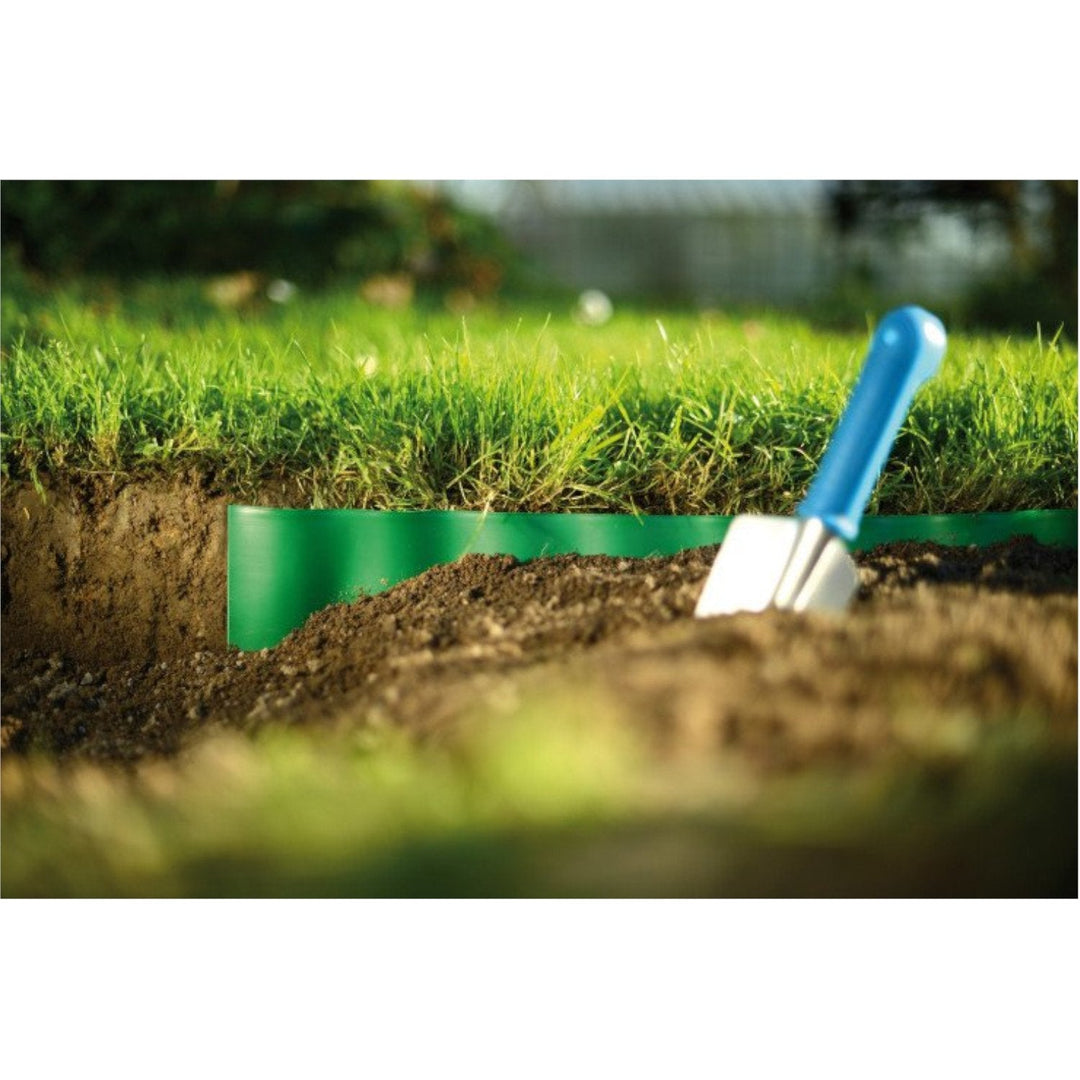 Cellfast Corrugated Garden Edge 10cm x 9m Green, Plastic