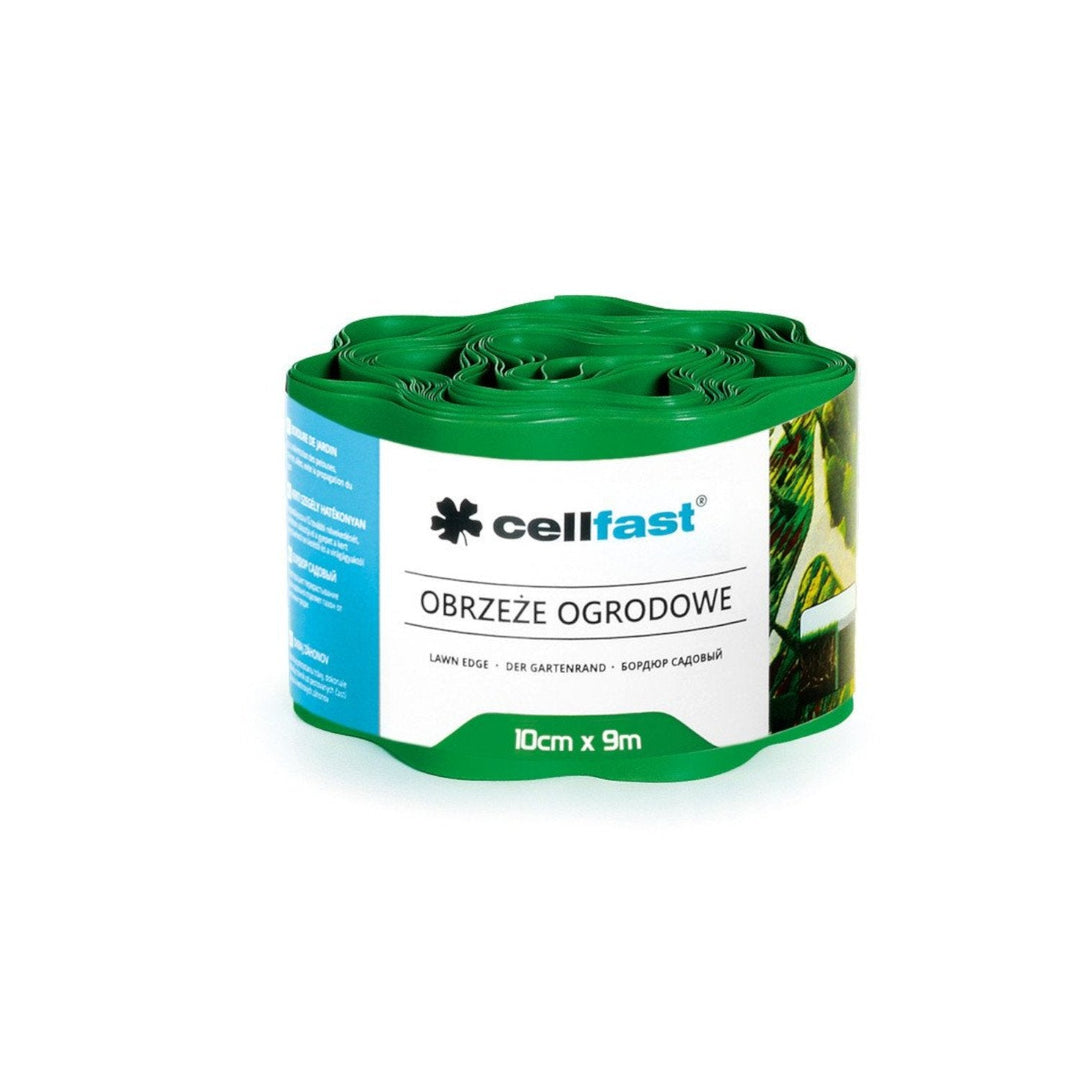 Cellfast Corrugated Garden Edge 10cm x 9m Green, Plastic