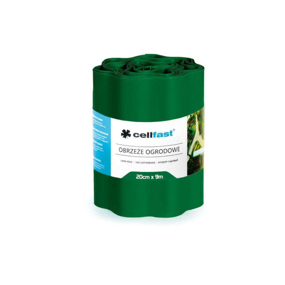 20cm x 9m wavy garden edge Cellfast dark green