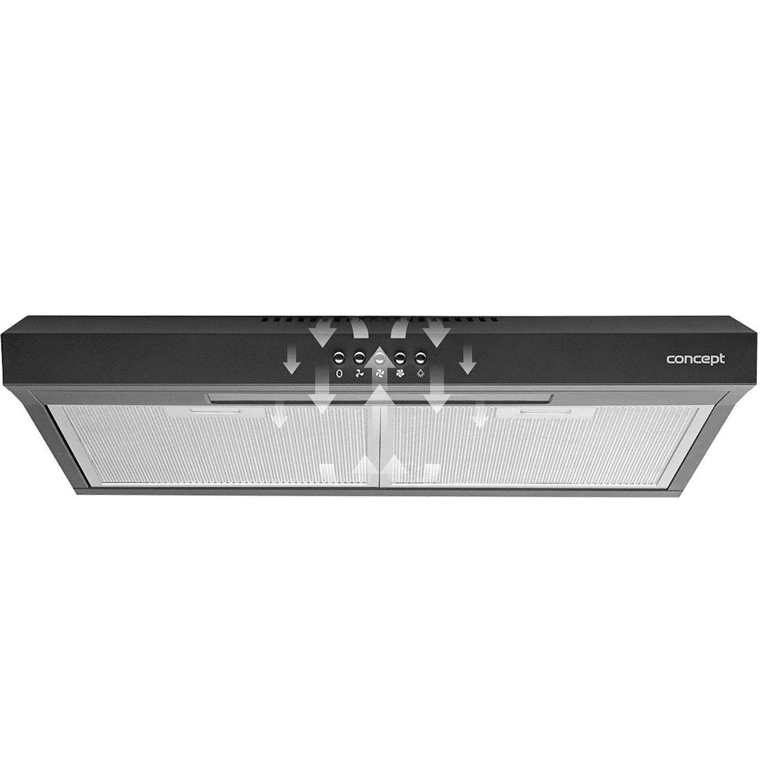 60cm Ultra thin under-cup hood Concept OPP1260BC black