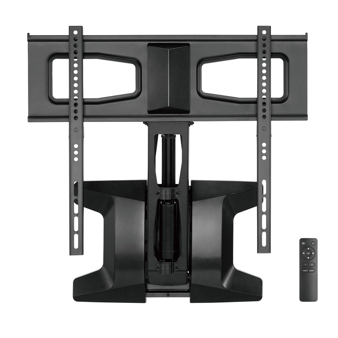 Maclean MC-891 Electric TV Wall Mount Bracket Remote 37''-70" VESA 35kg Over Fireplace Pull Down TV Holder EU plug