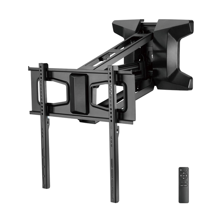Maclean MC-891 Electric TV Wall Mount Bracket Remote 37''-70" VESA 35kg Over Fireplace Pull Down TV Holder EU plug