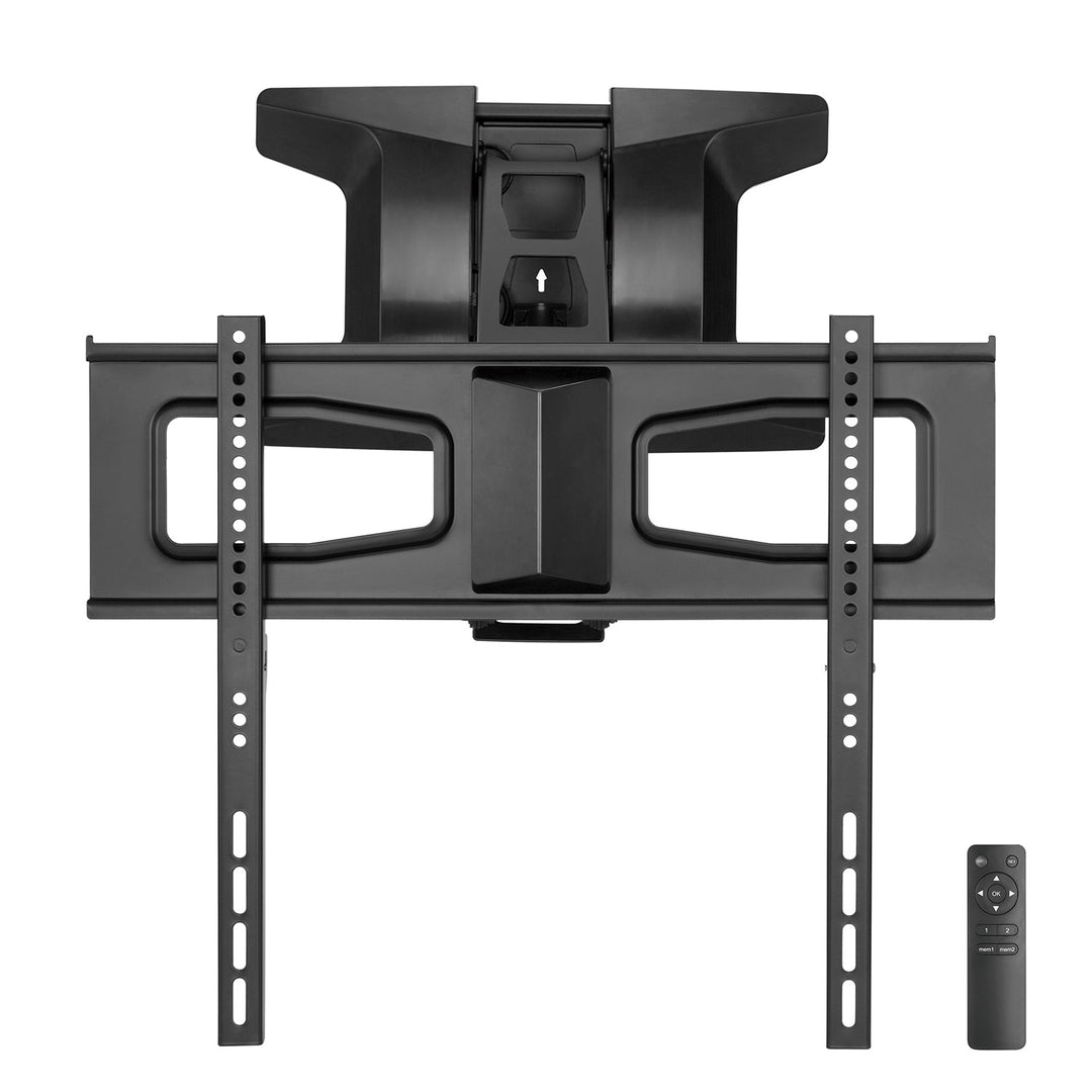 Maclean MC-891 Electric TV Wall Mount Bracket Remote 37''-70" VESA 35kg Over Fireplace Pull Down TV Holder EU plug
