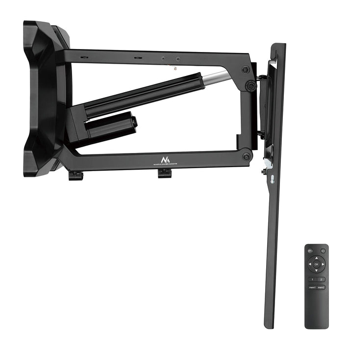 Maclean MC-891 Electric TV Wall Mount Bracket Remote 37''-70" VESA 35kg Over Fireplace Pull Down TV Holder EU plug