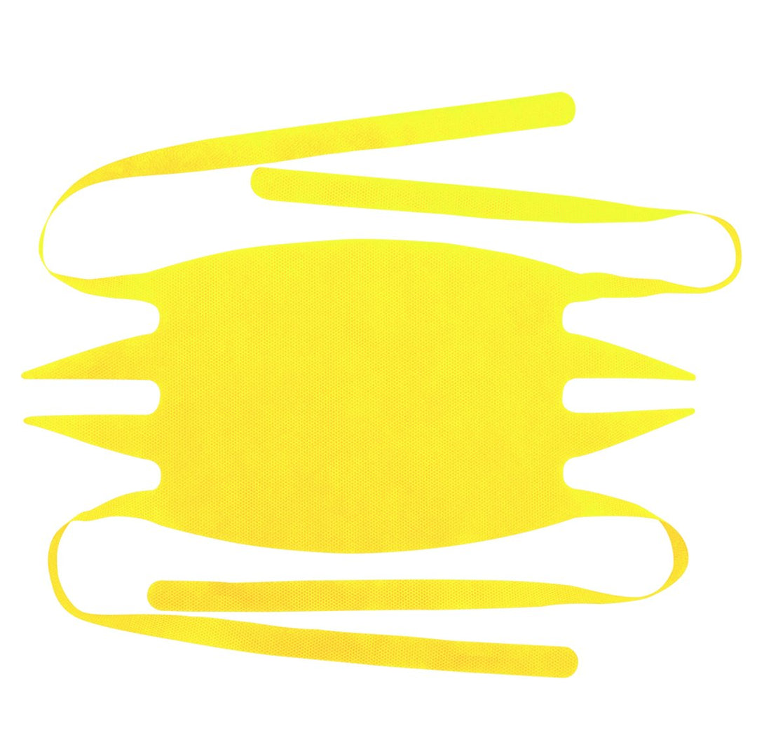 25 pieces of disposable tied yellow face masks -  made of high quality materials