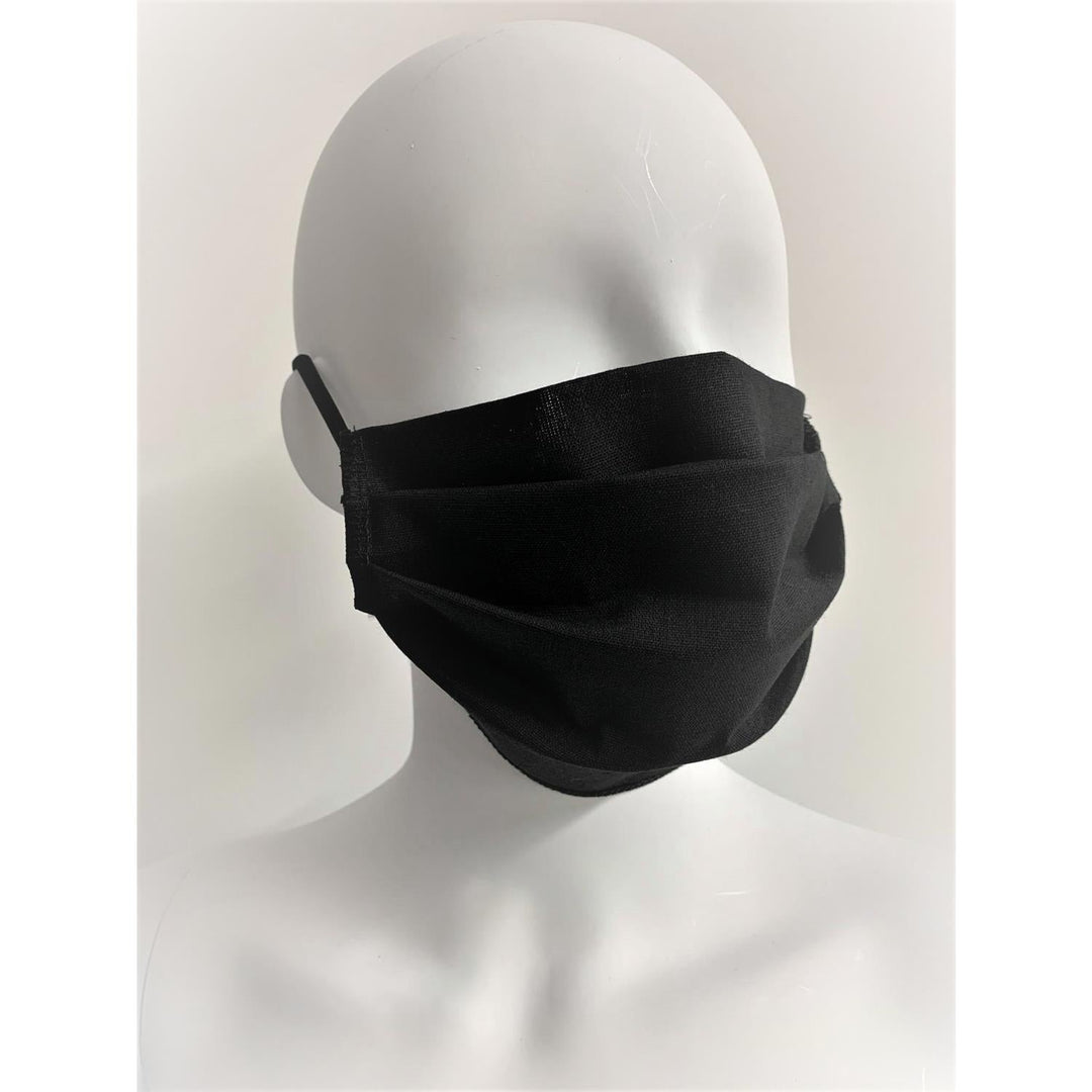 Reusable cotton face mask black