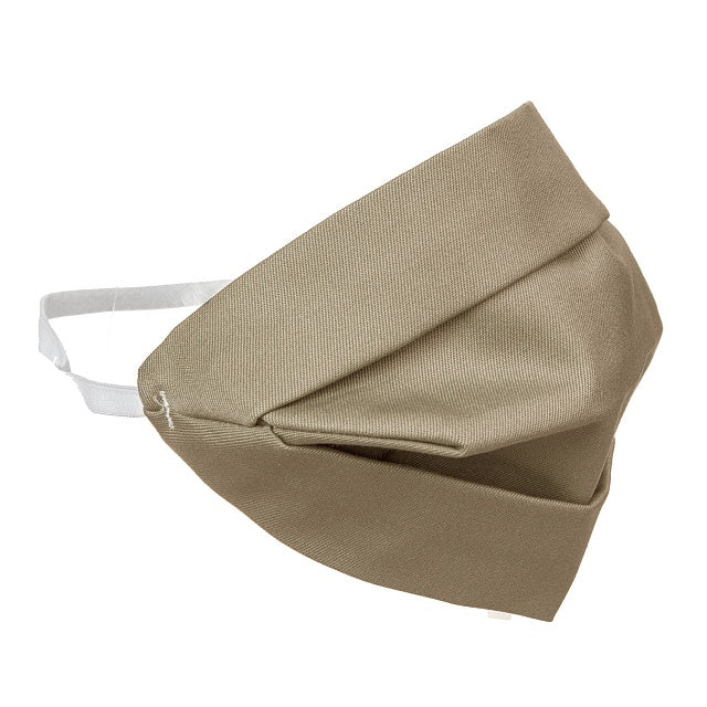 Mask for adults double-sided cotton mask beige one size