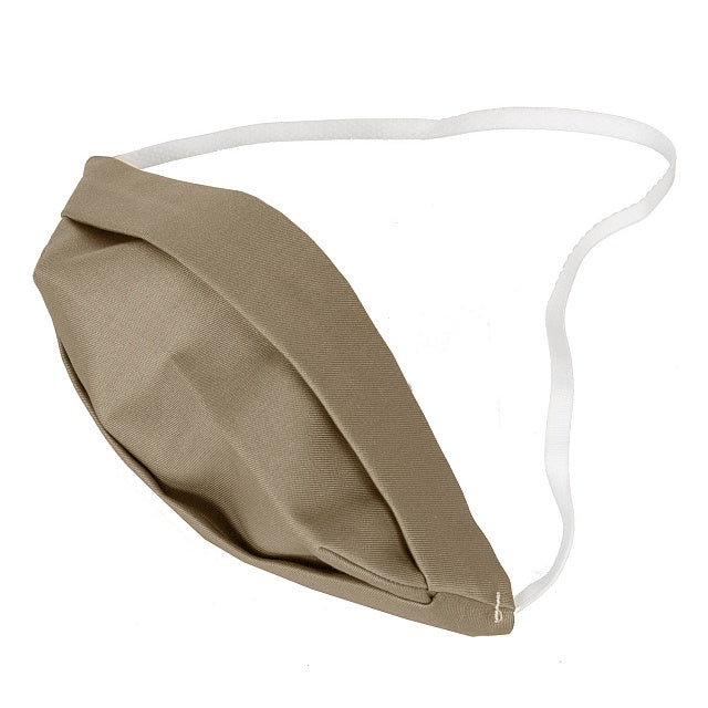 Mask for adults double-sided cotton mask beige one size