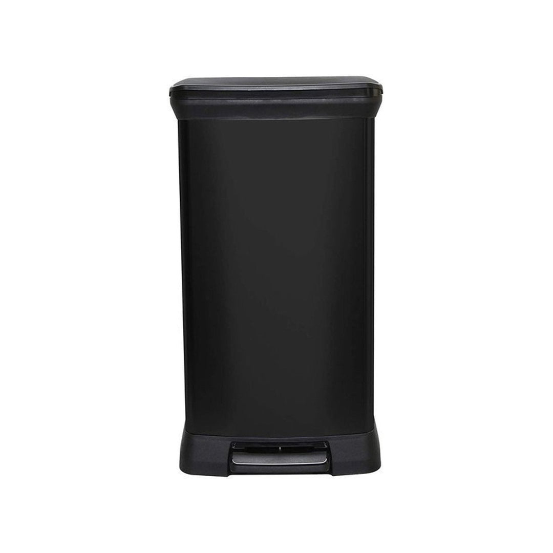 CURVER DECO BIN 50L Black Pedal Bin with Removable Compartment Elegant Modern Design No Prints