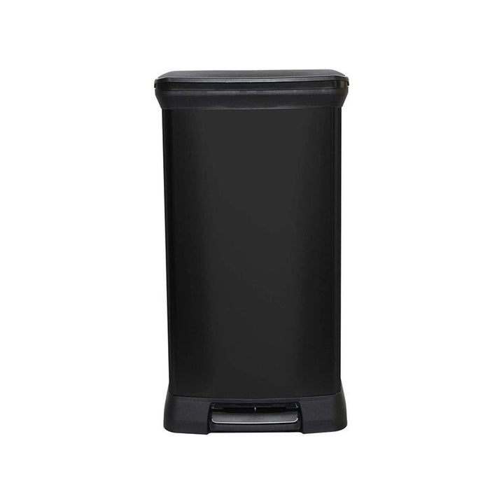 CURVER DECO BIN 50L Black Pedal Bin with Removable Compartment Elegant Modern Design No Prints