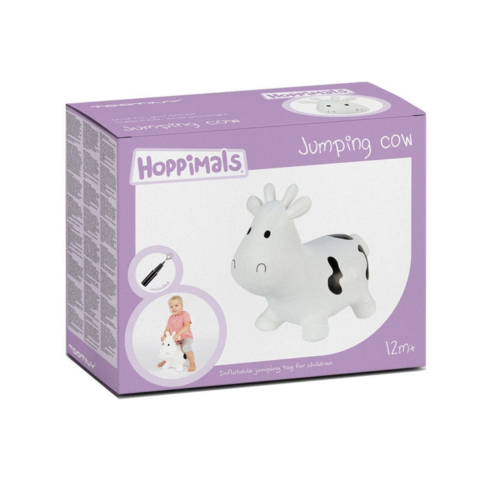 Hoppimals rubber jumper white cow - huge and unique fun from jumping