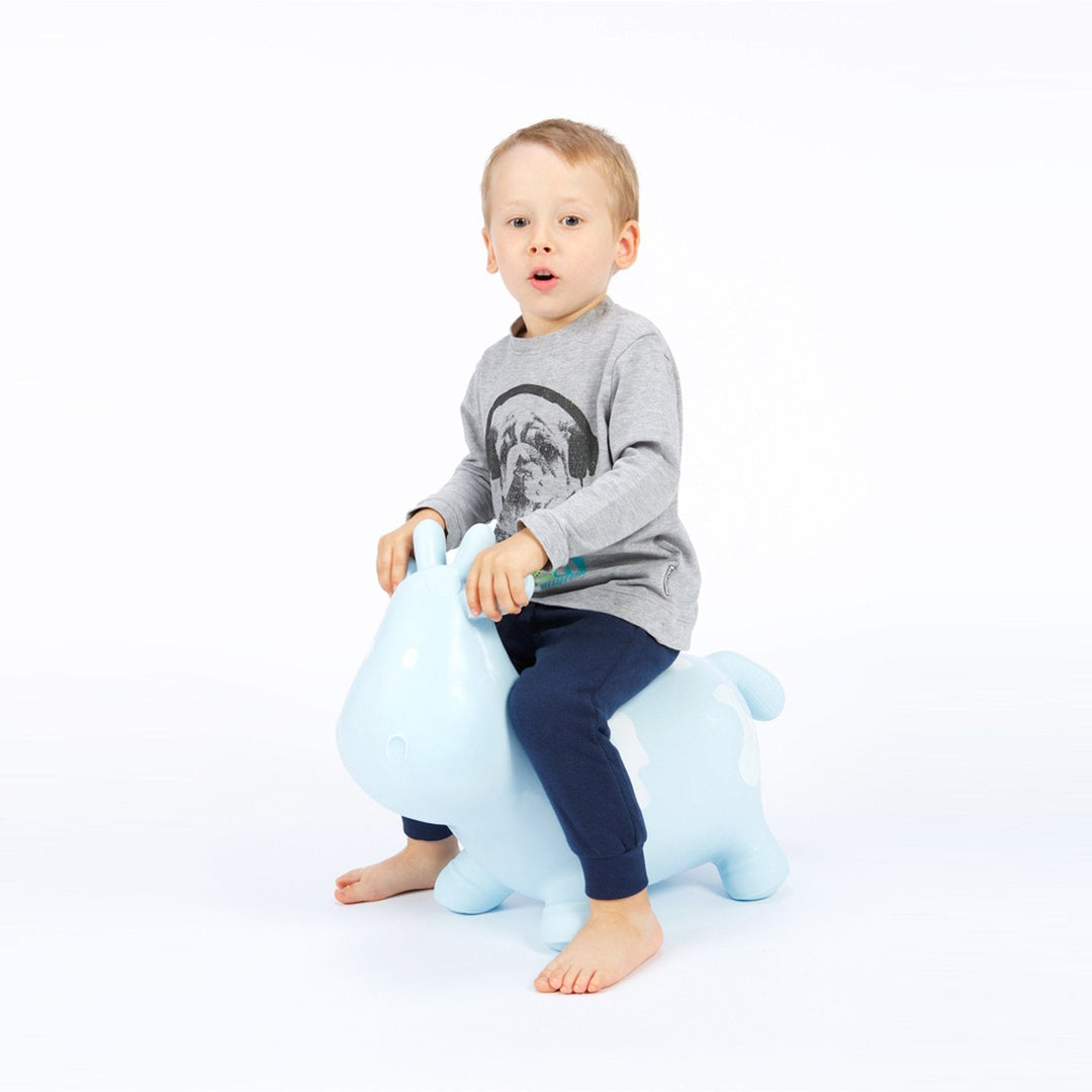 The Hoppimals rubber jumper blue fudge - a huge and unique fun from jumping