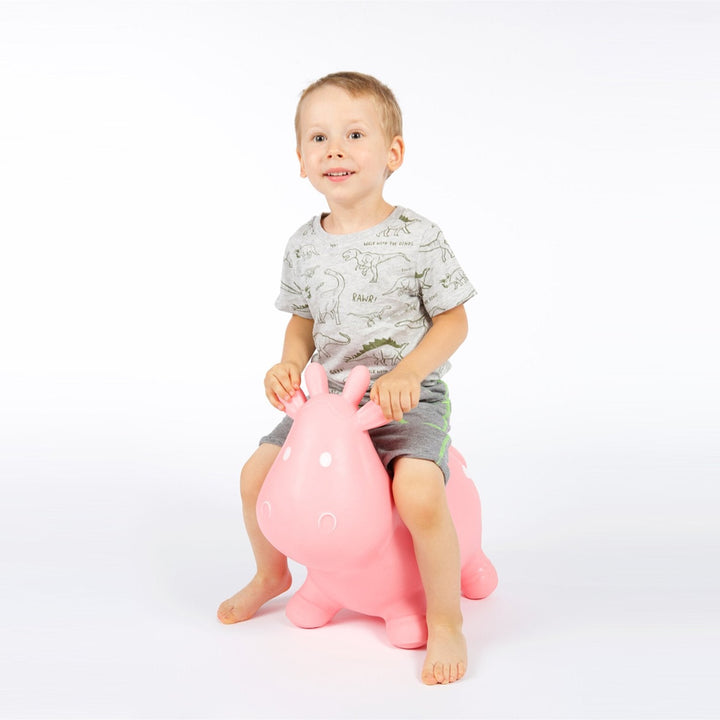 Hoppimals rubber jumper pink cow - a huge and unique fun from jumping