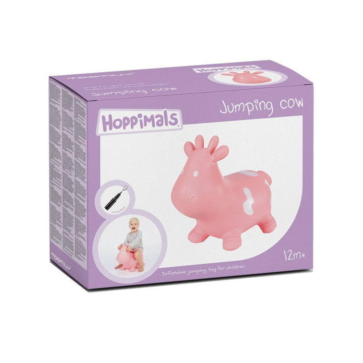 Hoppimals rubber jumper pink cow - a huge and unique fun from jumping