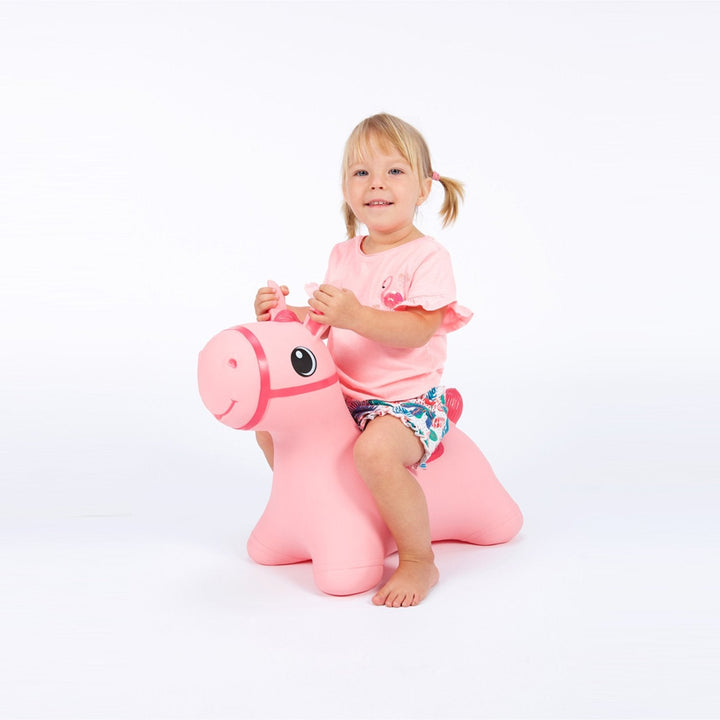Hoppimals rubber jumper pink horse - a huge and unique fun from jumping